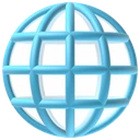 Globe avec méridiens