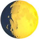 Lune gibbeuse croissante