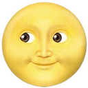 Pleine lune avec visage