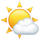 Soleil derrière un petit nuage