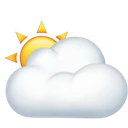 Soleil derrière un gros nuage