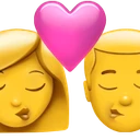 Bisou : femme et homme