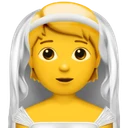 Personne mariée avec voile