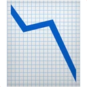 Graphique en baisse