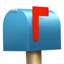 Boîte aux lettres fermée drapeau levé