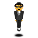 Homme d’affaires en lévitation
