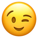 Visage faisant un clin d’œil