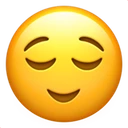 Visage soulagé