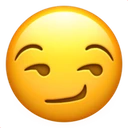Visage avec un sourire malin