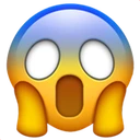Visage qui hurle de peur