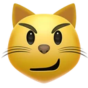 Chat avec sourire en coin