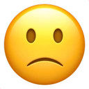 Visage légèrement mécontent