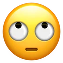 Visage roulant des yeux