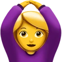Femme faisant un geste d’acceptation