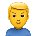 Homme qui boude