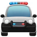 Voiture de police de face