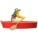 Rameur dans une barque