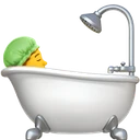 Personne prenant un bain