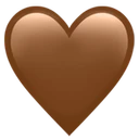 Cœur marron