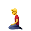 Homme à genoux