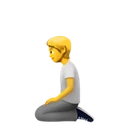 Personne à genoux