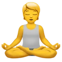 Personne dans la posture du lotus