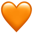Cœur orange