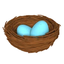 Nid avec œufs