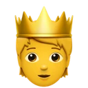 Personne avec une couronne