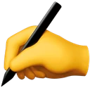 Main qui écrit