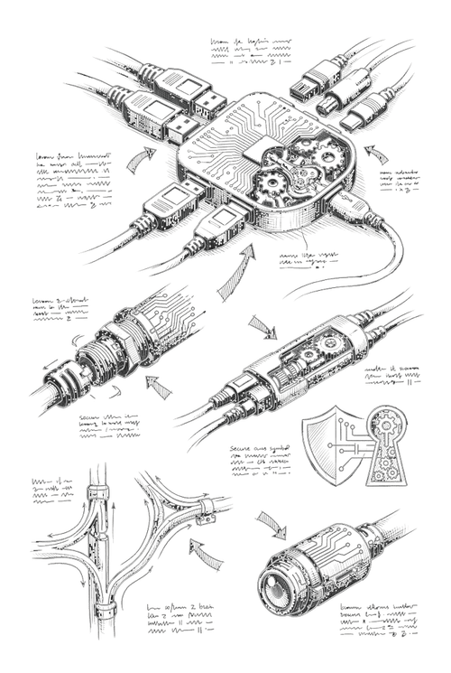 Illustration Les branchements
